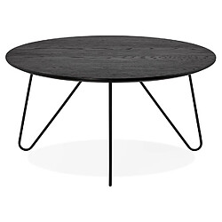 Avis Alterego Table basse design 'PLUTO' noire style industriel