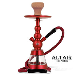 Pack Chicha Altair Khephren Rouge Chauffe-Charbon + Plaque électrique + Foyer Vortex + Tom Cococha