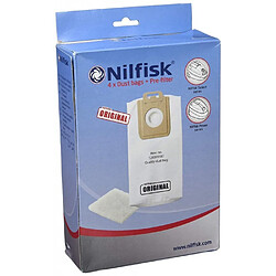 Sacs (x4) originaux pour aspirateur nilfisk