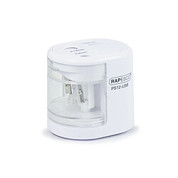 RAPESCO Taille-crayon électrique double PS12-USB, blanc ()