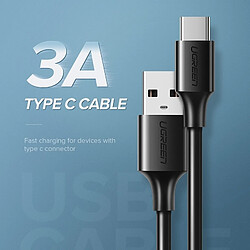 Wewoo Cable 3A Max Output Câble de données synchronisation avec rapide en PVC USB-USB / Type-C, longueur: 0,25 m (blanc)