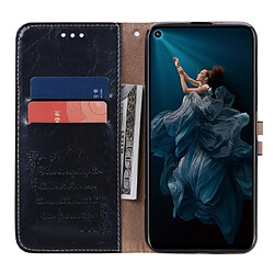 Acheter Wewoo Housse Coque Business Style Oil Wax Texture en cuir à rabat horizontal pour Huawei Honor 20 Proavec support et fentes cartes et portefeuille noir