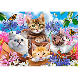 Puzzle 500 pcs Kittens with Flowers