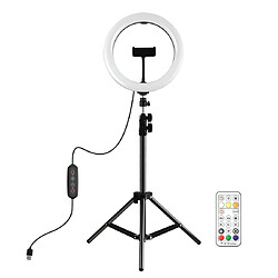 Yonis Ring Light LED 26cm Avec Trépied et Télécommande