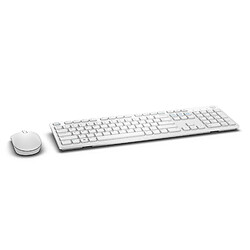 DELL KM636 RF sans fil QWERTY US International Blanc