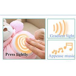 Acheter Universal Ours en peluche Kawaii Tone Peluche Fleur Poupée Lampe de prise de vue Confort de sommeil Lumineux LED Apaisant Ours Jouet Enfant Bébé Cadeau | Peluche Animaux en peluche