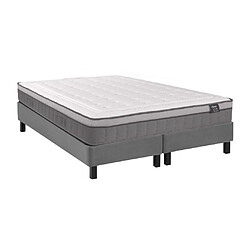 Vente-Unique Ensemble 180 x 200 cm sommier déco en kit + matelas ressorts ensachés 7 zones et mémoire de forme ASGARD de YSMÉE ép.30cm - ASGARD de YSMÉE