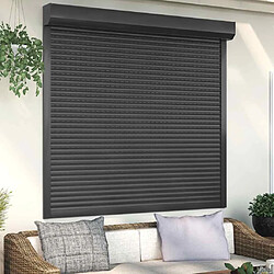 vidaXL Volet roulant aluminium 160x150 cm anthracite