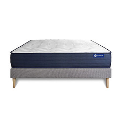 Avis ACTISOM Ensemble matelas ACTIMEMO LIFE 140x200 Mémoire de forme 5zones de confort + sommier KIT gris