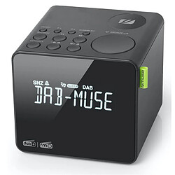 Radio-réveil double alarme noir - m187cdb - MUSE