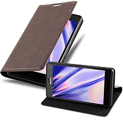 Cadorabo Coque Sony Xperia Z3 Etui en Brun