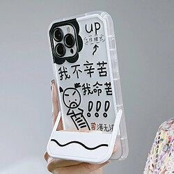 Avis GUPBOO Étui pour iPhone13ProMax Funny Graffiti Text Funny Phone Case Bracket Femme