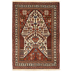 Vidal Tapis de laine 150x105 brun Kashkuli