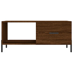 Acheter vidaXL Table basse chêne marron 90x50x40 cm bois d'ingénierie