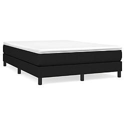 Maison Chic Lit Adulte - Lit simple Lit à sommier tapissier avec matelas moelleux - Meuble de Chambre - Noir 140x190 cm Tissu -MN14433