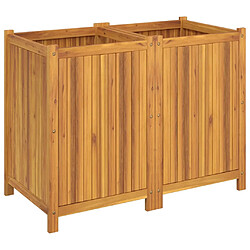 Acheter vidaXL Jardinière avec doublure 100x50x75 cm bois massif d'acacia