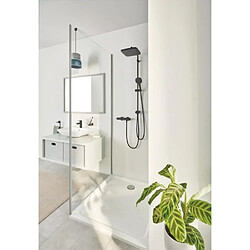 Colonne de douche avec inverseur manuel - Economie d'eau - GROHE Vitalio Comfort 250 - Noir Mat - 266982431