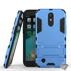 Htdmobiles Coque rigide anti choc pour LG K10 (2017) + film ecran - BLEU CLAIR