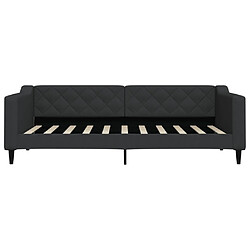 Avis Maison Chic Lit de jour, Lit de repos pour Salon Chambre,Canapé-lit,Lit d'invité noir 90x190 cm tissu -MN28382