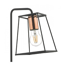 Avis Luminaire Center Lampe de table Tower Cuivre poli,noir satiné 1 ampoule 49cm