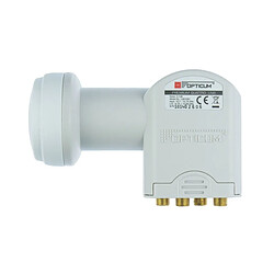 OPTICUM LNB Quattro 0,1dB Full HD 3D 4K Compatible avec un Multiswitch