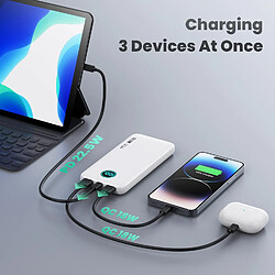 Avis SANAG Batterie Externe 10800Mah Ultra-Mince Power Bank Pd 22.5W & Deux Qc 4.0 Charge Rapide Usb C Batterie Portable Avec Écran Lcd, 3 Sorties 2 Entrées Chargeur Portable Pour Iphone Samsung Huawei - Blanc