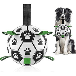 Jouets pour chien Soccer Ball - Jouet de remorqueur interactif avec languettes