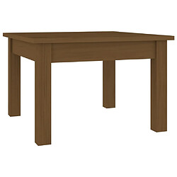 ComfortXL Table Basse Marron Miel 45x45x30 Cm Bois Massif De Pin