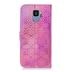 Avis Wewoo Coque Pour Galaxy S9 solide couleur boucle magnétique coloré horizontale étui en cuir PU avec titulaire et fentes cartes et portefeuille et lanière rose