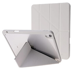 Etui en PU + acrylique motif origami avec support beige pour votre Apple iPad Air (2020)