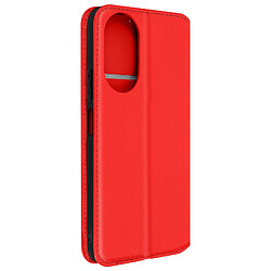 Avizar Housse Honor X7 Clapet Portefeuille Support Vidéo Rouge