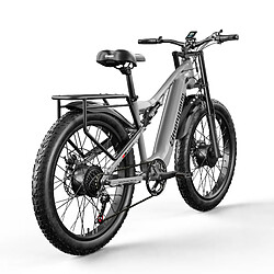 Shengmilo 2000W Moteur arrière Vélo électrique Adulte Vélo électrique avec batterie intégrée et câblage du cadre 48V 17,5Ah Batterie amovible 7 vitesses Vitesses 26 pouces Gros pneus 50 km/h Hommes Femmes Vélo S600