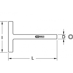 Avis KS TOOLS 117.1773 Clé à tube poignée en T, 12x200 mm