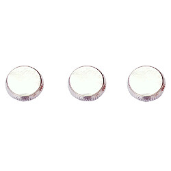 Ensemble De 3 Pièces Chromées Boutons Blancs Pour Boutons De Trompette