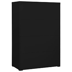 Avis vidaXL Classeur Noir 90x46x134 cm Acier