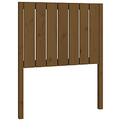 vidaXL Tête de lit Marron miel 80,5x4x100 cm Bois massif de pin