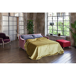 Inside 75 Canapé convertible express TRICE couchage 120 cm tissu fuchsia pas cher