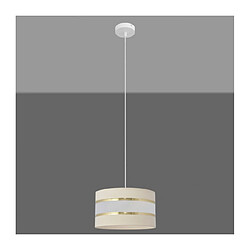 Helam Suspension Helen Tissu,Fer blanc,or,ecru 1 ampoule 90cm