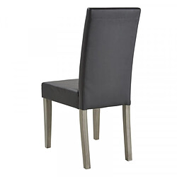 Acheter Dansmamaison Duo de chaise en simili cuir gris - ROYAN