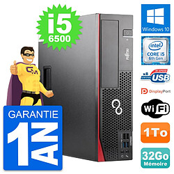 PC Fujitsu Esprimo D556 DT Intel i5-6500 RAM 32Go Disque Dur 1To Windows 10 Wifi - Occasion