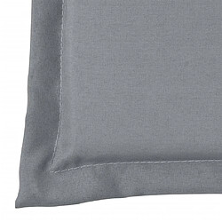 Decoshop26 Coussin de banc de jardin Gris 120 x 50 x 3 cm DEC021555 pas cher