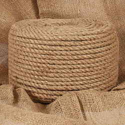 vidaXL Corde 100 % jute 14 mm 100 m