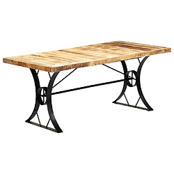 Maison Chic Table à manger | Table de salle à manger 180x90x76 cm Bois de manguier massif -GKD11592