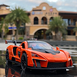 Universal 1/32 Moulé sous pression McLaren Senna Coupé modèle jouet alliage simulation son et lumière Retour au véhicule jouet de marque Super(Rouge)