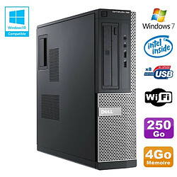 PC DELL Optiplex 390 DT G2020 DVD Ram 4Go DDR3 Disque 250Go Wifi HDMI Win 7 - Occasion