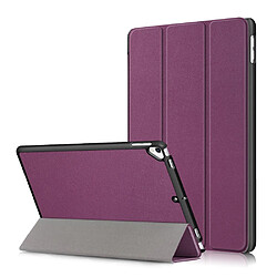 Etui en PU avec support tri-pliure violet pour votre Apple iPad 10.2 (2019)