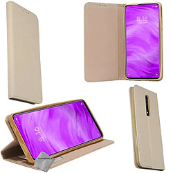 Htdmobiles Housse etui portefeuille pour Xiaomi Mi 9T + film ecran - OR MAGNET