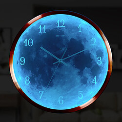 Acheter Horloge Murale Lumineuse 12 Pouces Ronde Décorative Horloge De Chambre Cadeaux Rose Doré