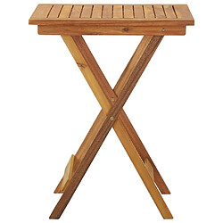 Acheter Maison Chic Mobilier à dîner de jardin pliable 3 pcs,Table et chaises d'extérieur Bois d'acacia solide -GKD496526