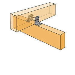 Avis Simpson Strong-Tie Équerre mixte renforcée EB SIMPSON - A76xB90xC48x3mm - EB/7076